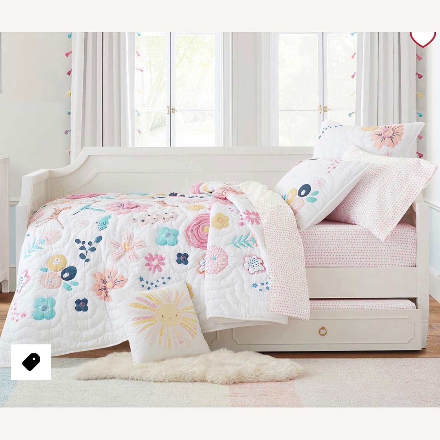 Pottery Barn Teen Ava Regency Twin Daybed with Trundle - image-1