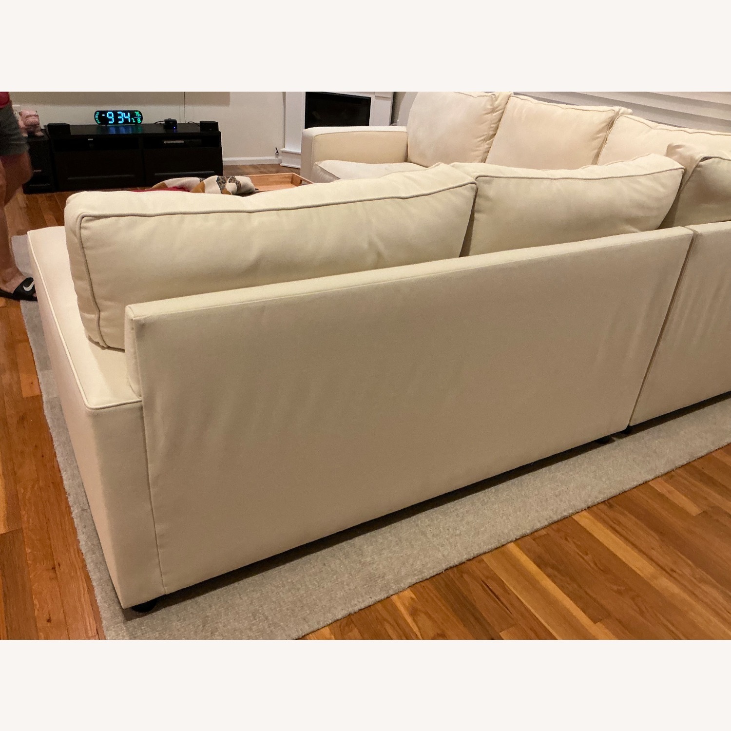 Pottery Barn White Fabric 3+ Piece Sectional - image-5