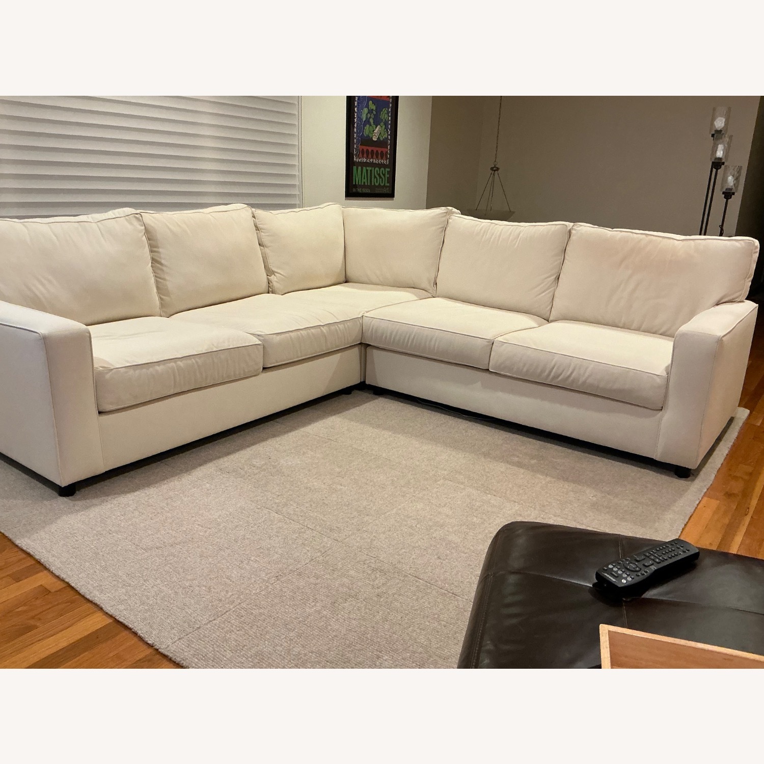 Pottery Barn White Fabric 3+ Piece Sectional - image-3
