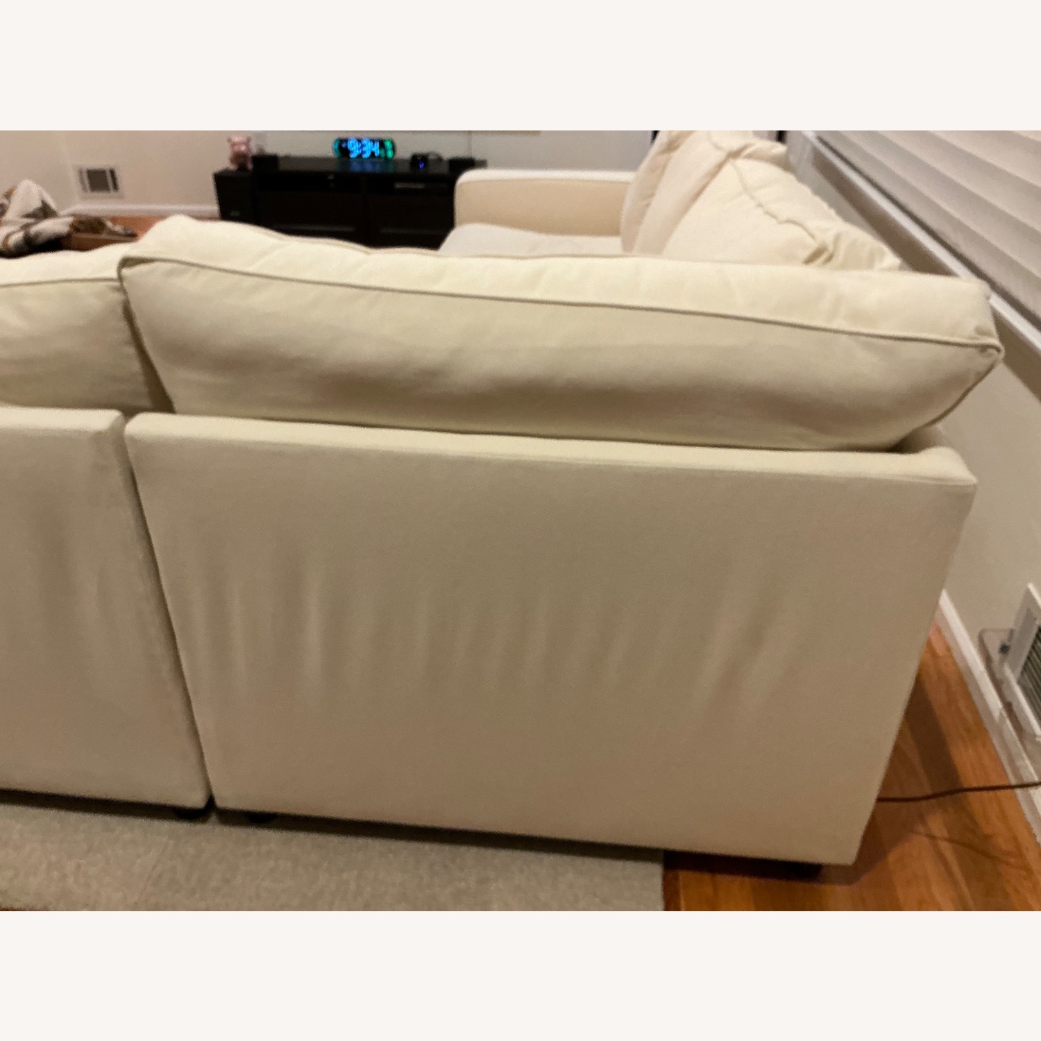 Pottery Barn White Fabric 3+ Piece Sectional - image-4