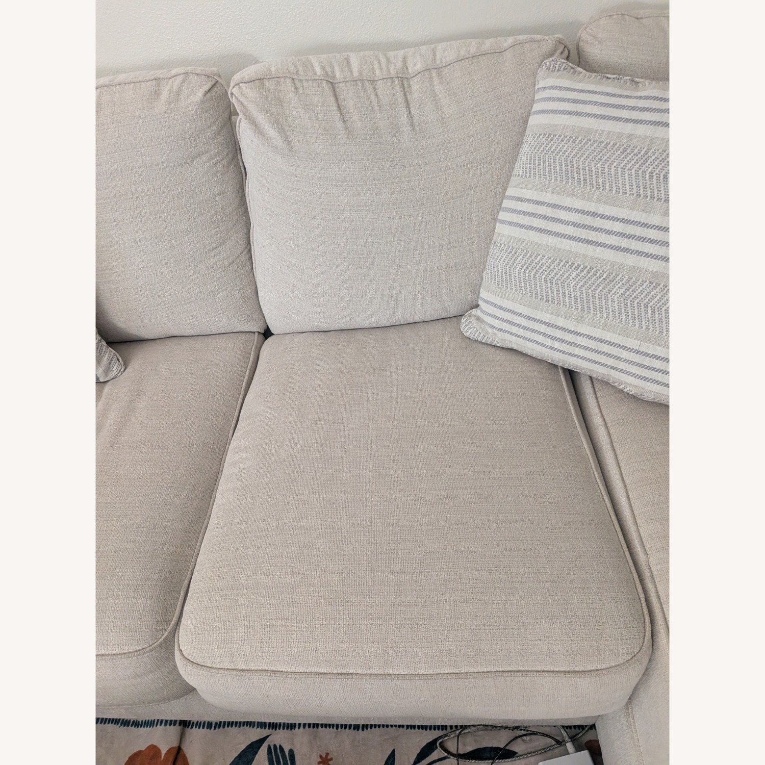 Ashley Furniture White Lerenza 4 piece Sectional with Chaise - image-5