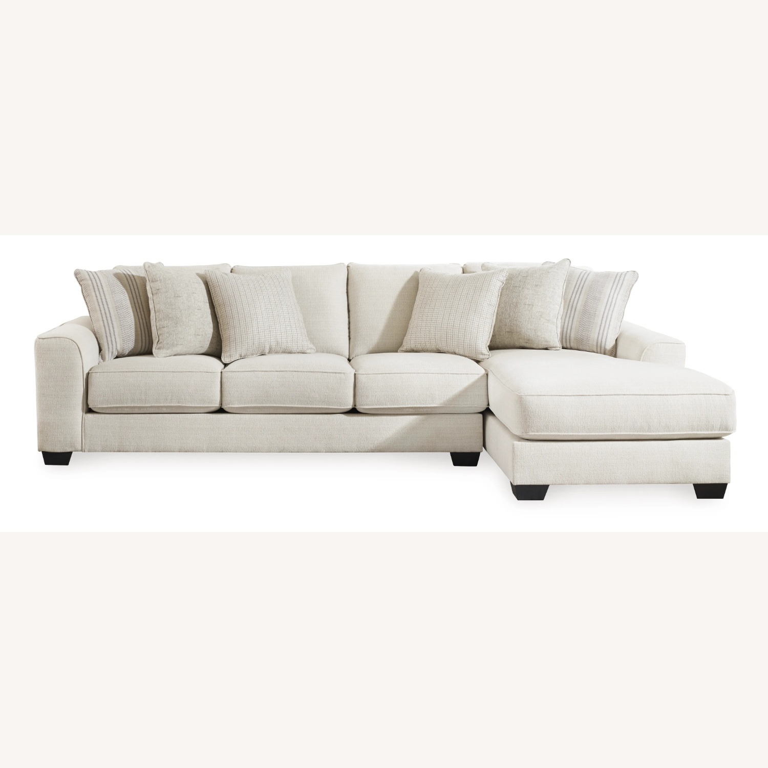 Ashley Furniture White Lerenza 4 piece Sectional with Chaise - image-10