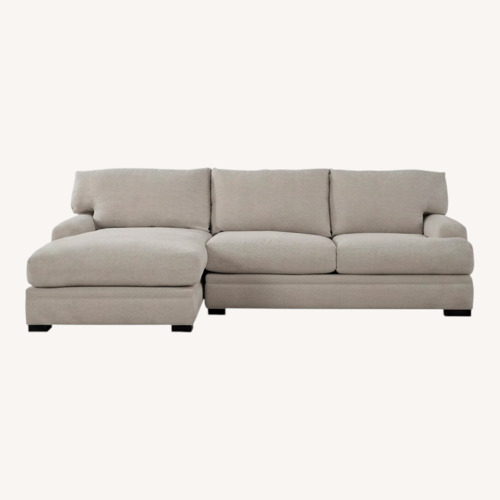 Used Raymour & Flanigan Bayside Natural 2 Piece Sectional for sale on AptDeco