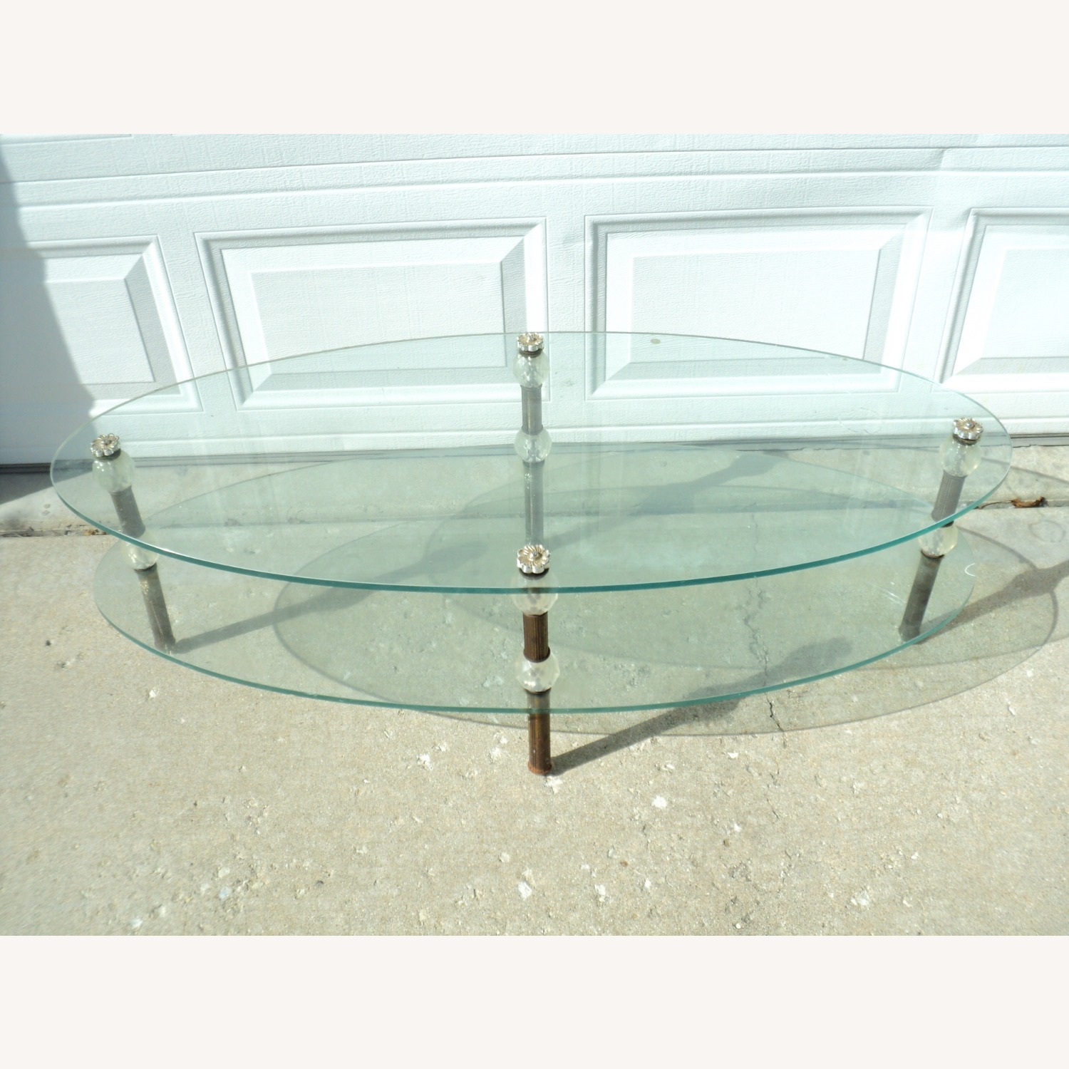 70s Italian 3-Piece Glass Table Set - image-1