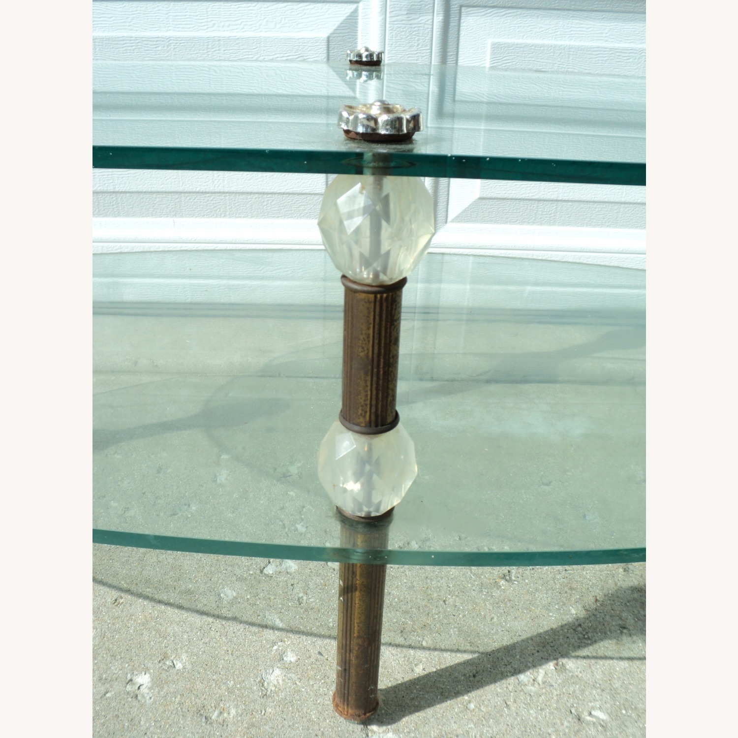70s Italian 3-Piece Glass Table Set - image-6