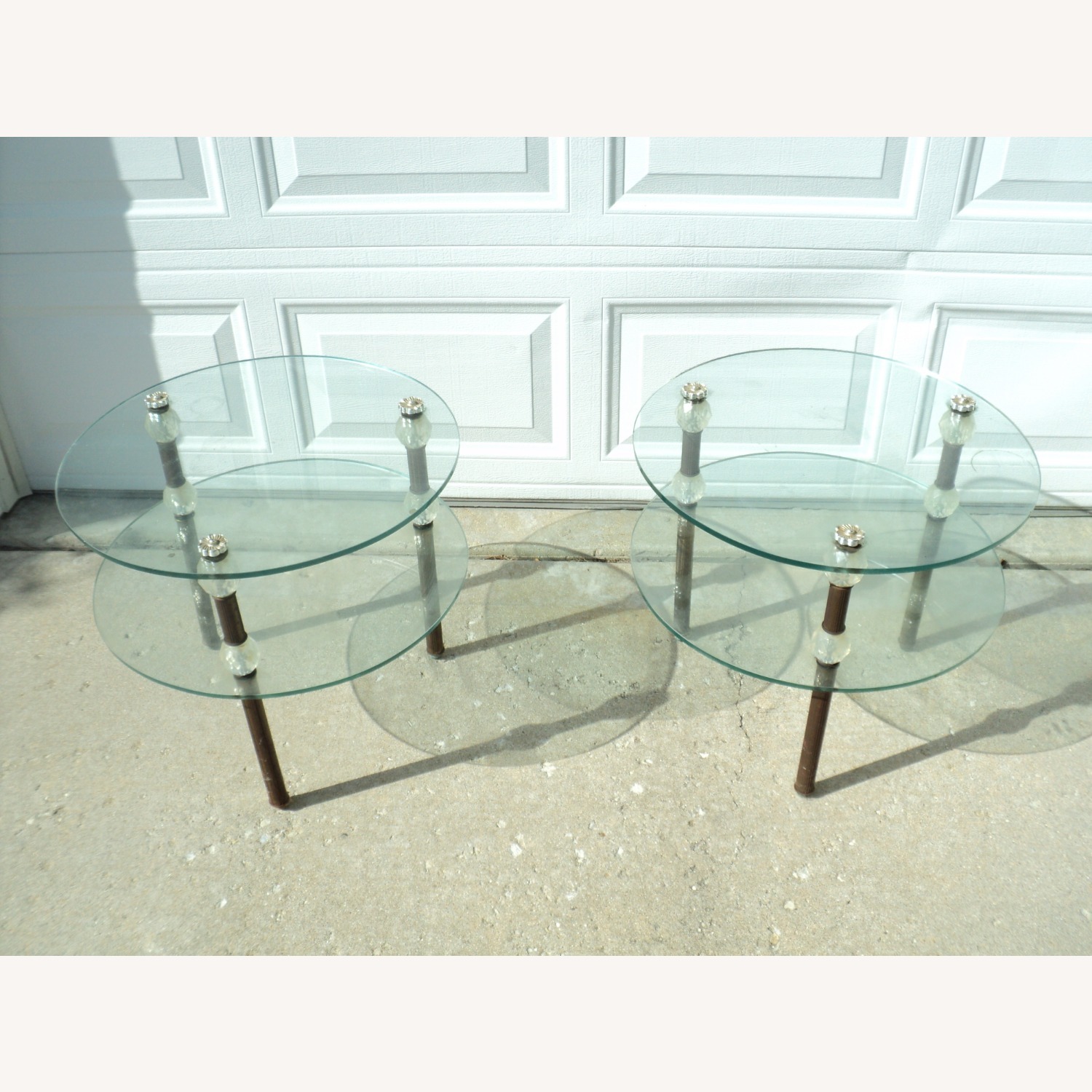 70s Italian 3-Piece Glass Table Set - image-2