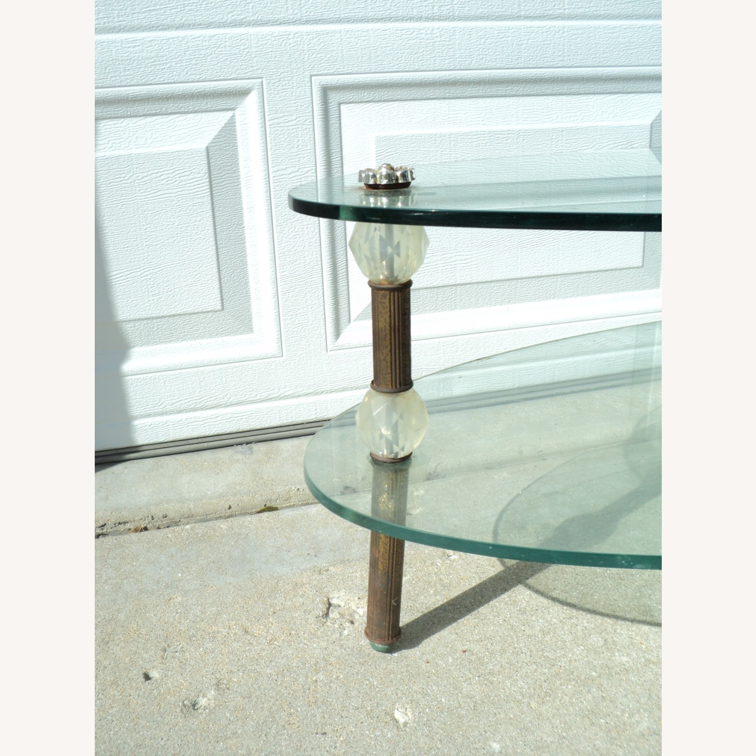 70s Italian 3-Piece Glass Table Set - image-3