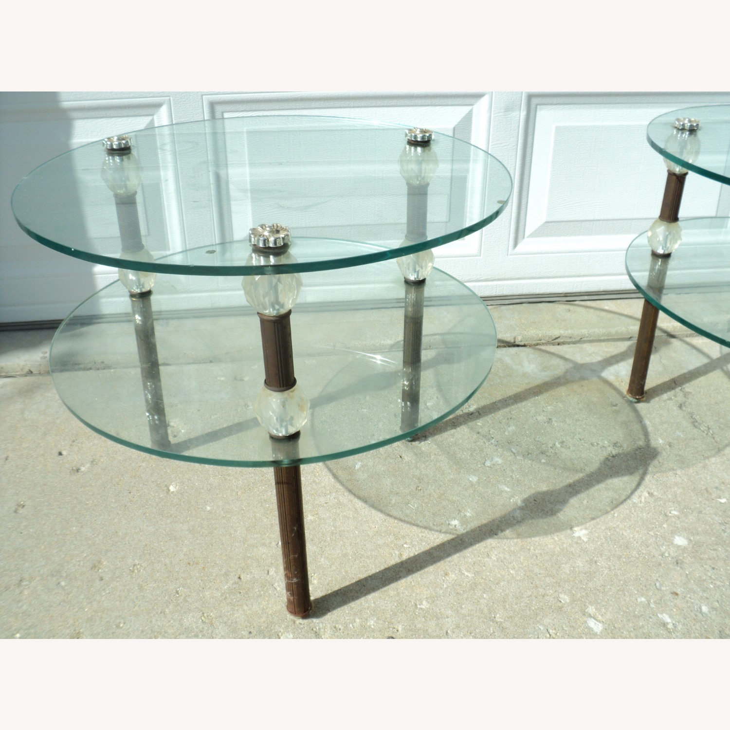 70s Italian 3-Piece Glass Table Set - image-11