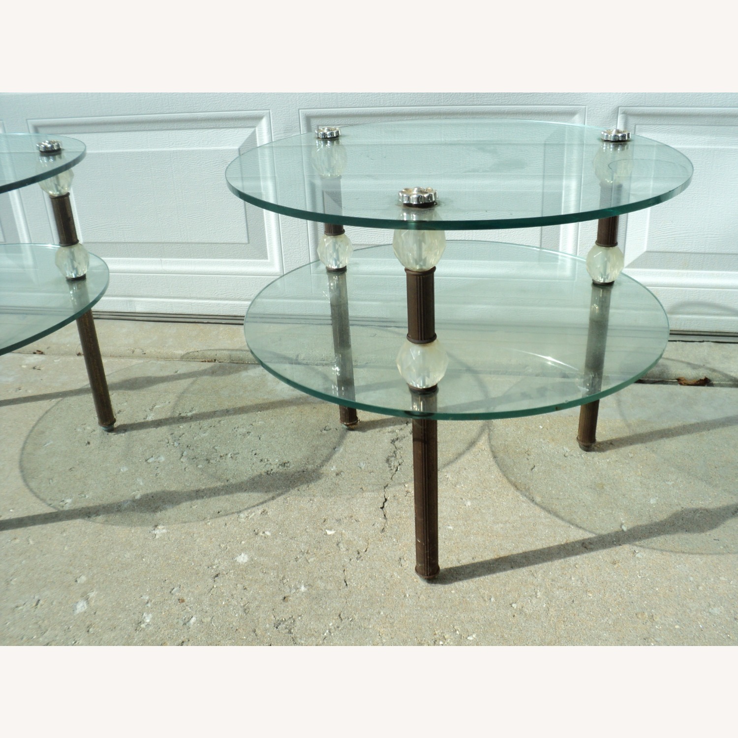 70s Italian 3-Piece Glass Table Set - image-12