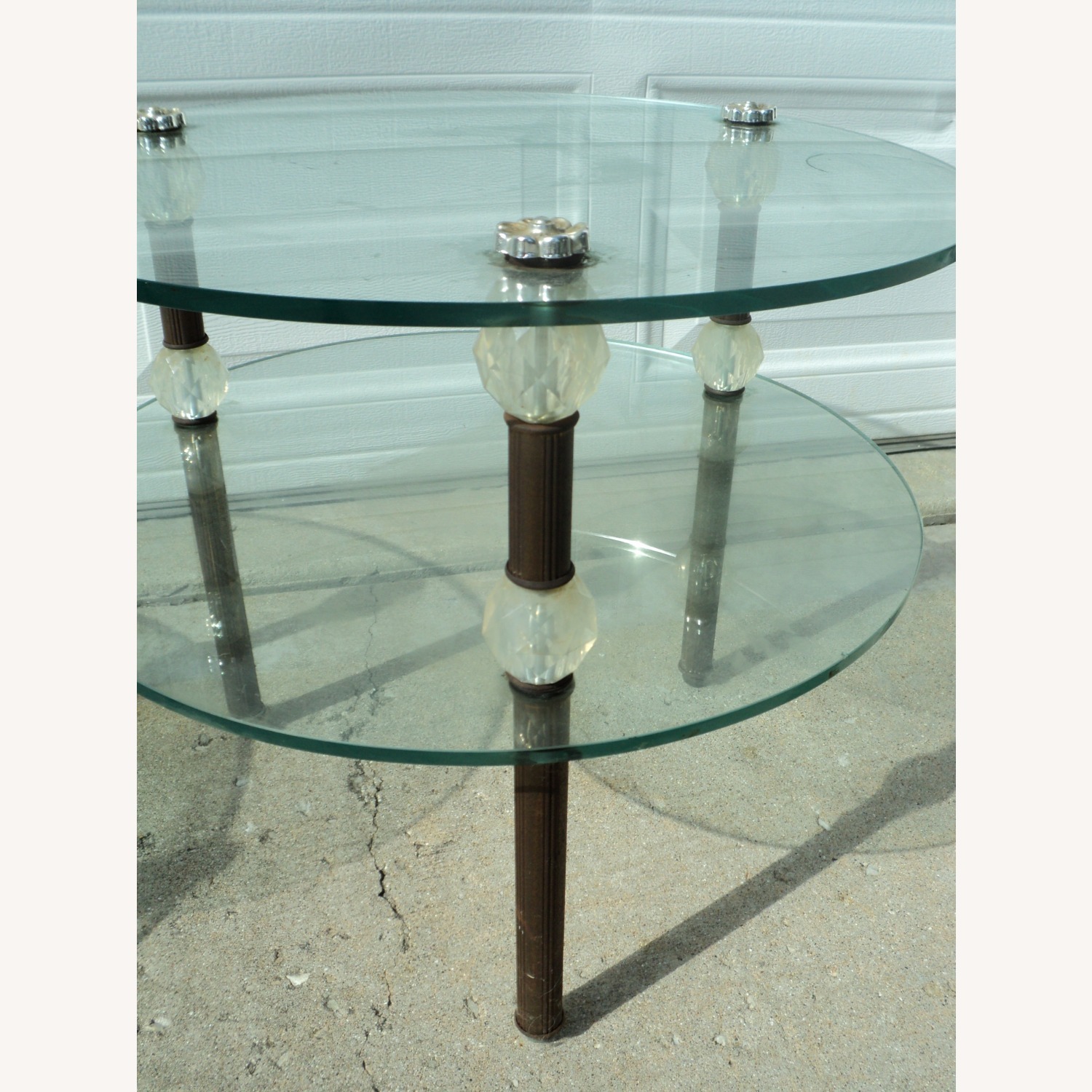70s Italian 3-Piece Glass Table Set - image-18