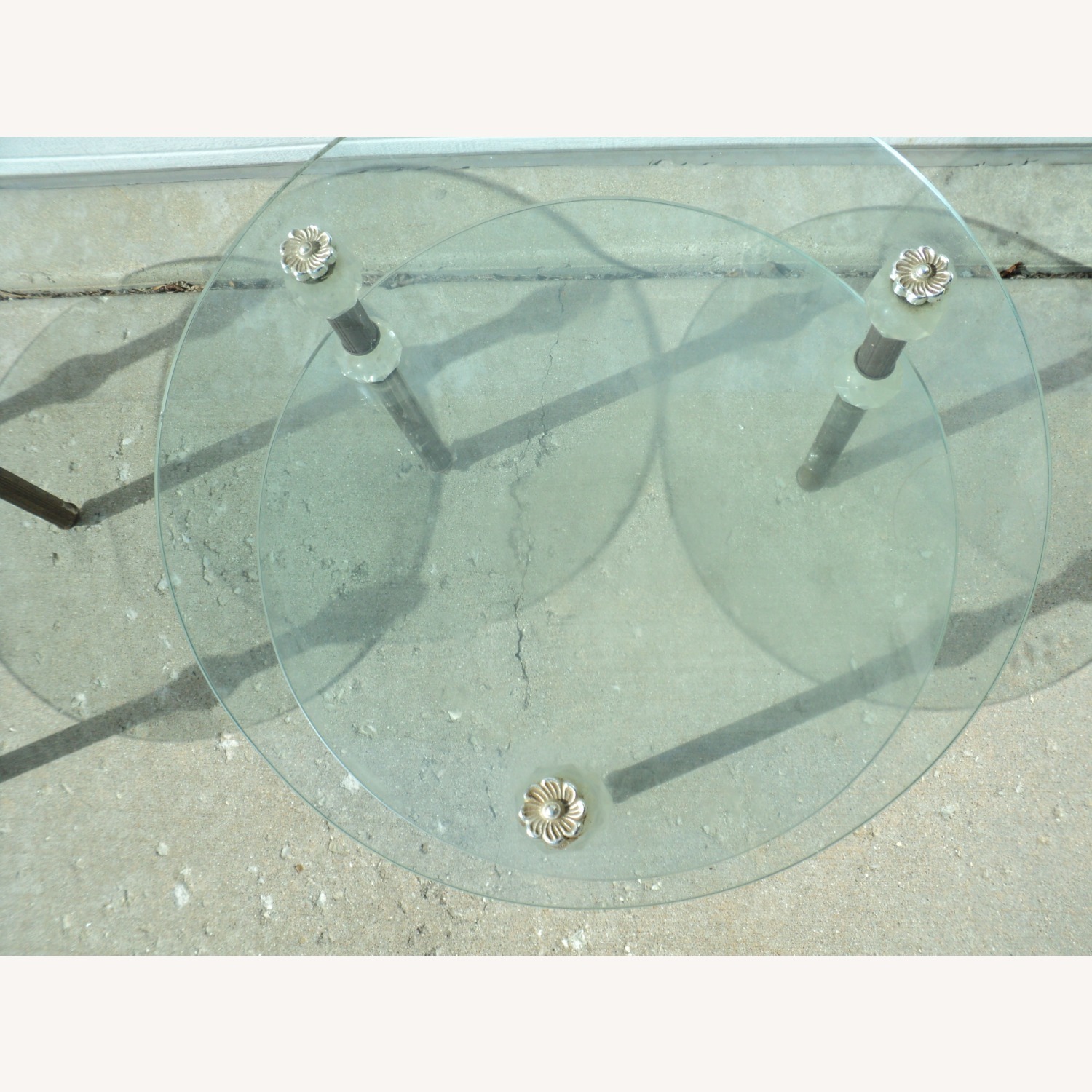 70s Italian 3-Piece Glass Table Set - image-8