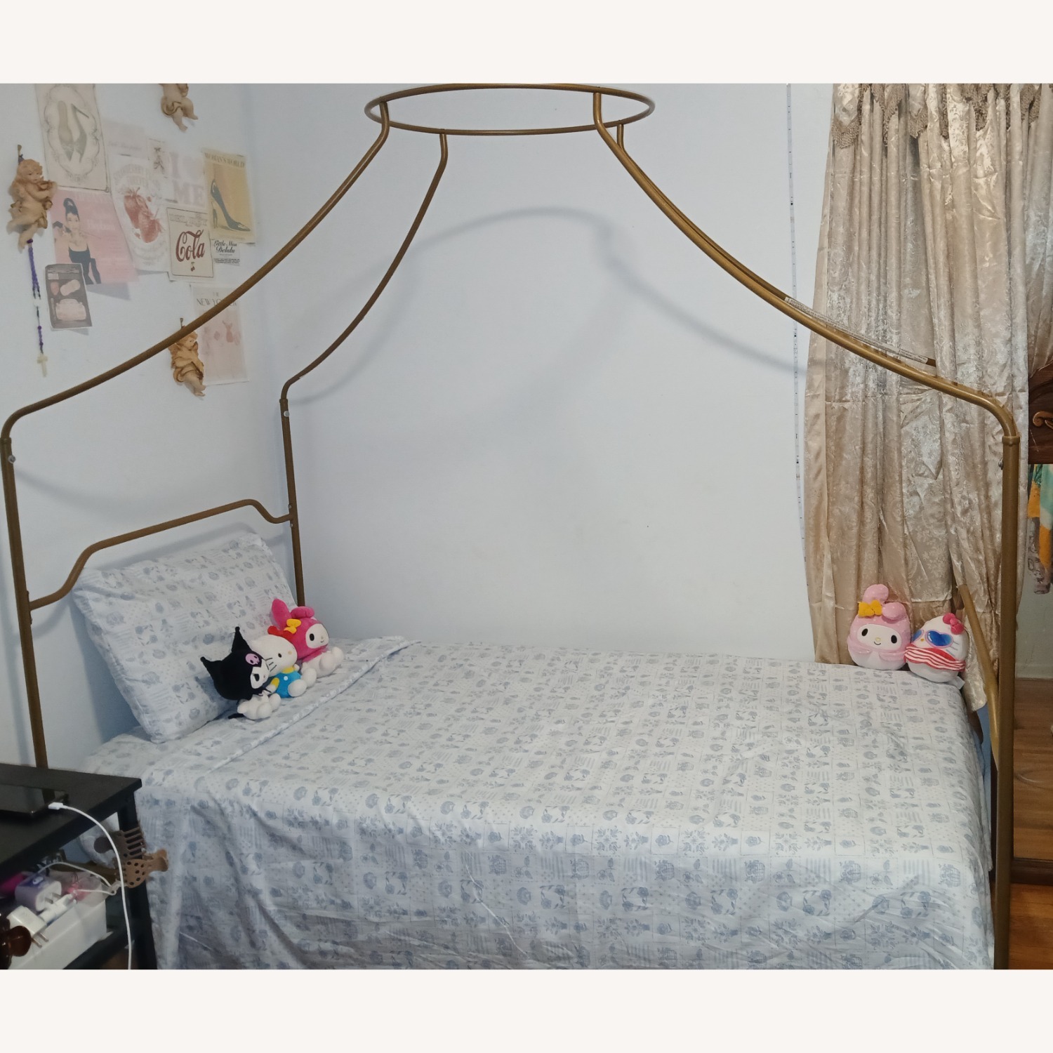 Wayfair Gold Metal Twin Bed - image-1