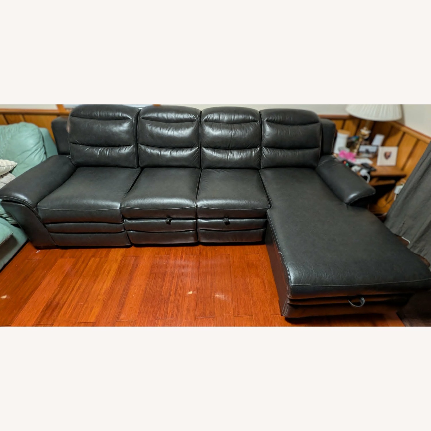Global Furniture USA Black 3+ Piece Sectional - image-2