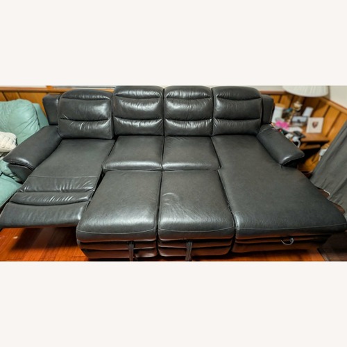 Used Global Furniture USA Black 3+ Piece Sectional for sale on AptDeco