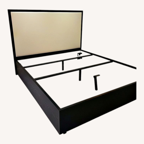 Used Dark Brown Walnut King Bed for sale on AptDeco
