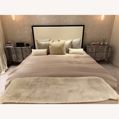 Used Dark Brown Walnut King Bed for sale on AptDeco