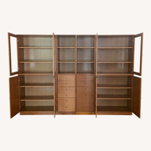 Used Light Brown Wood Wall Unit for sale on AptDeco