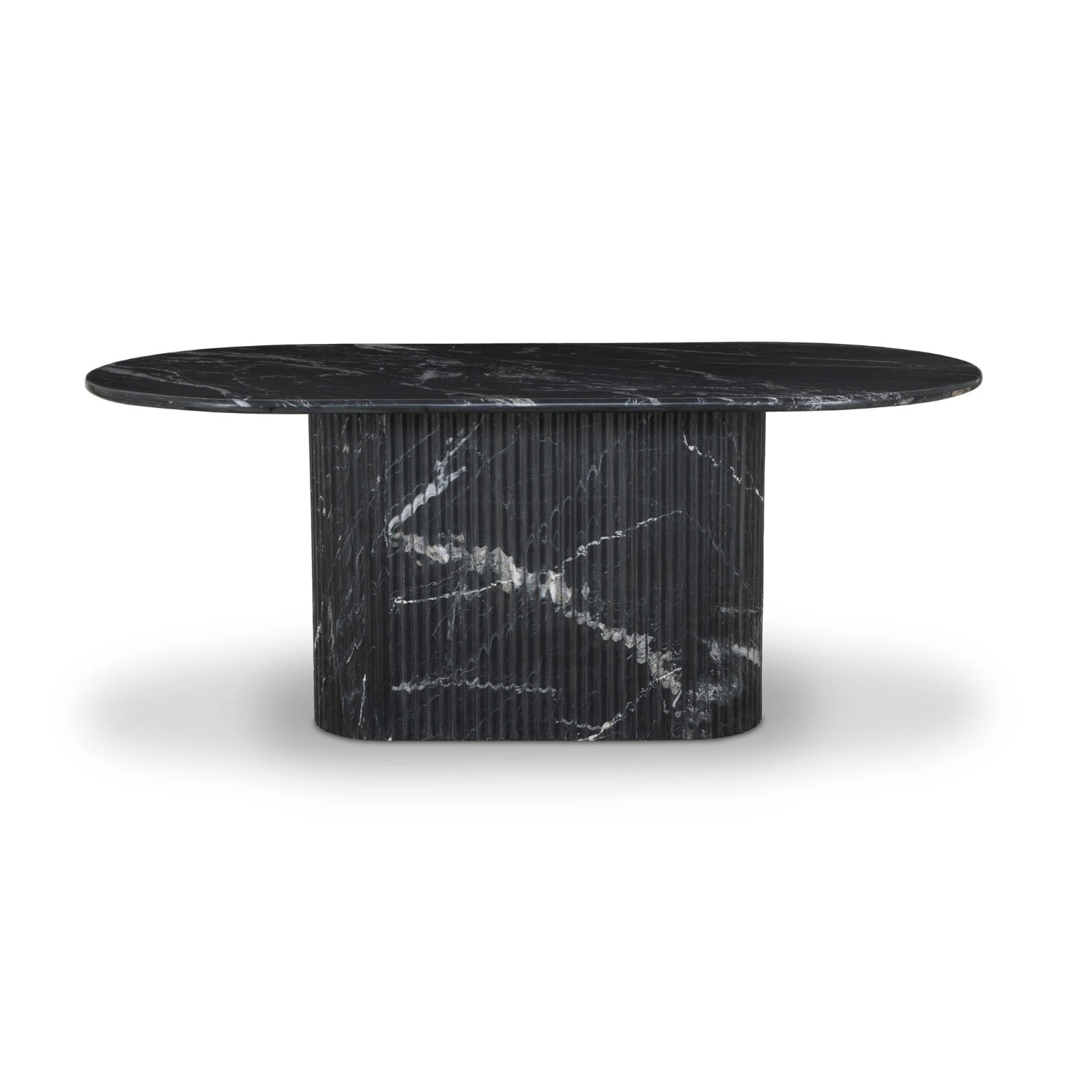 AllModern Black Marble Dining Table - image-5