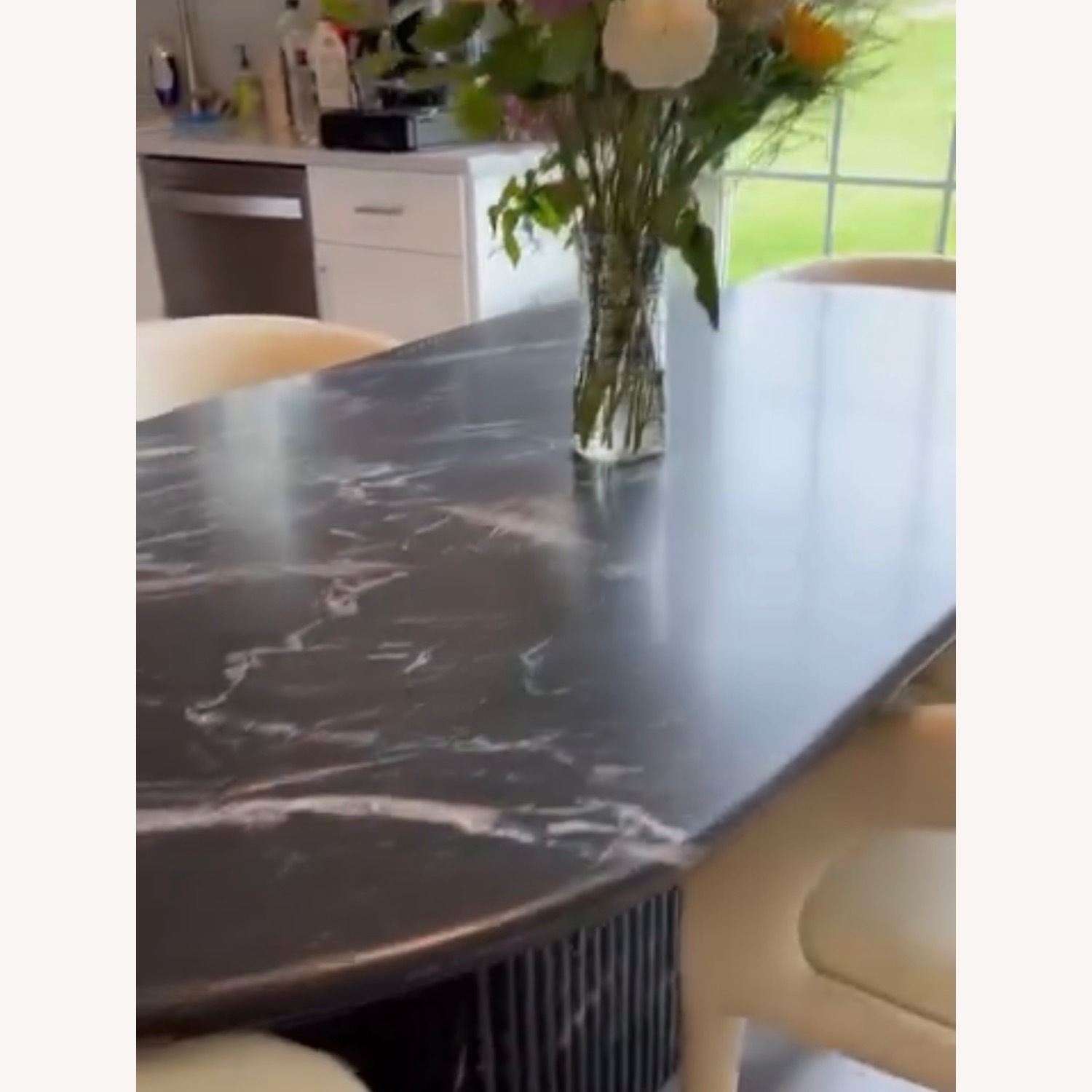 AllModern Black Marble Dining Table - image-4