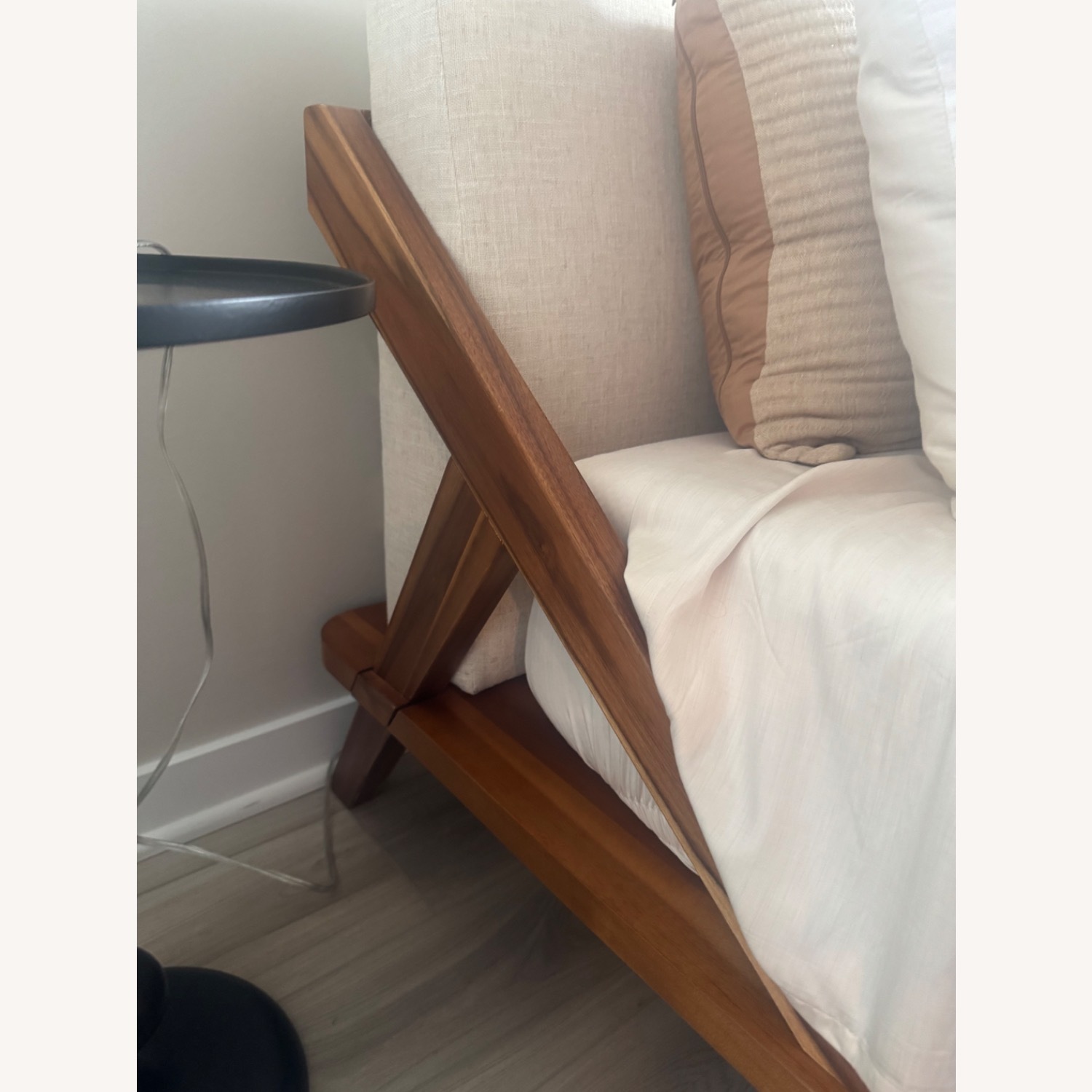 CB2 Drommen Acacia Wood Platform Queen Bed - image-2