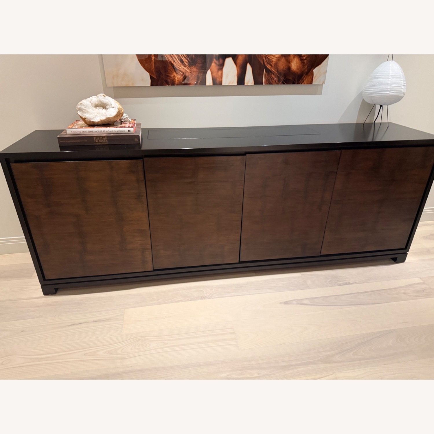 Custom Walnut Bamboo Credenza - image-2