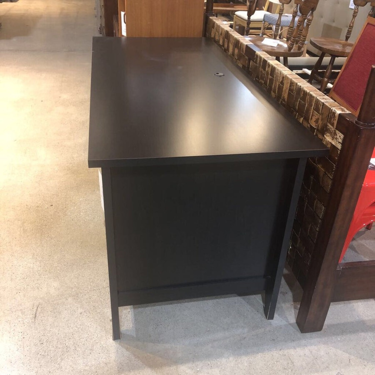 Wood Executive 5-Drawer Desk - image-3