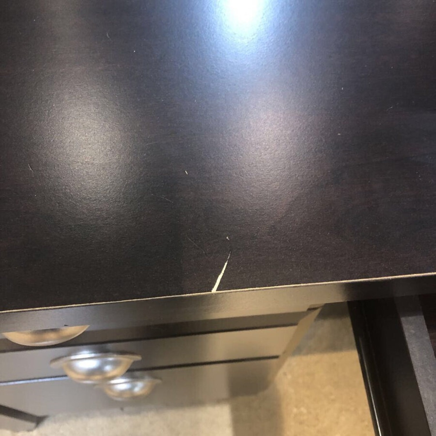 Wood Executive 5-Drawer Desk - image-5