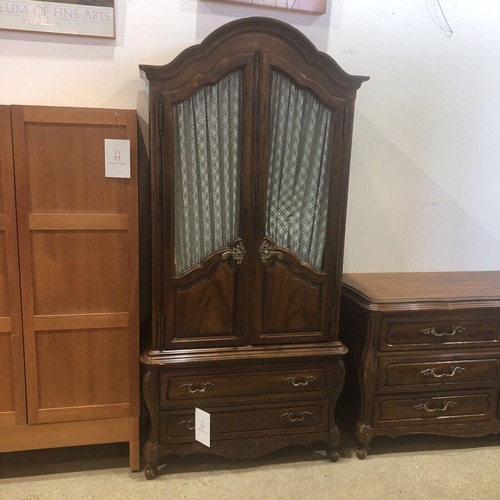 Used Hickory French Provincial Wood Armoire Furniture for sale on AptDeco