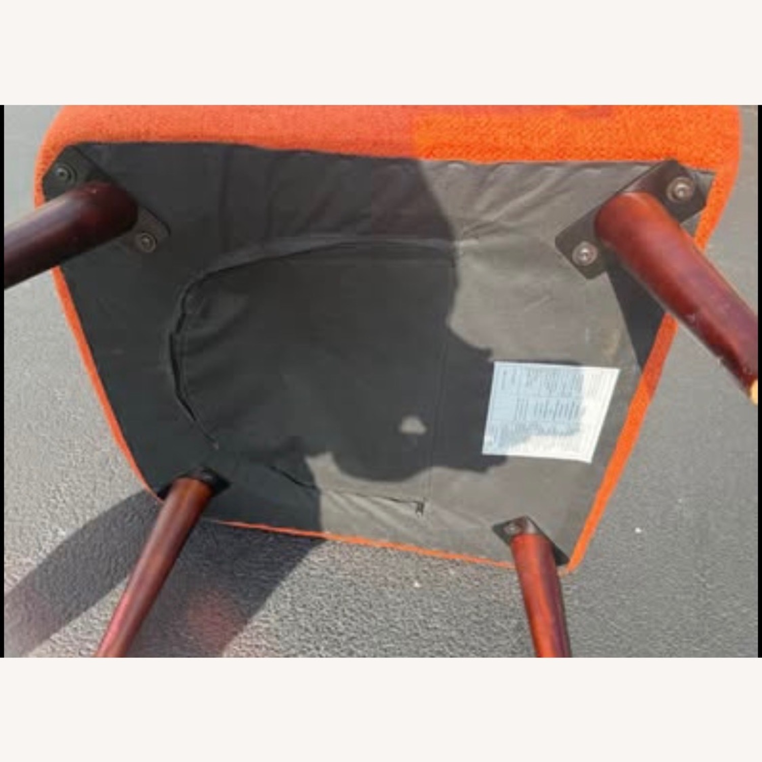 MCM Orange Accent Chair - image-4