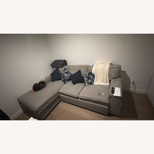 Used Bob's Discount Furniture 2 Piece Sectional for sale on AptDeco