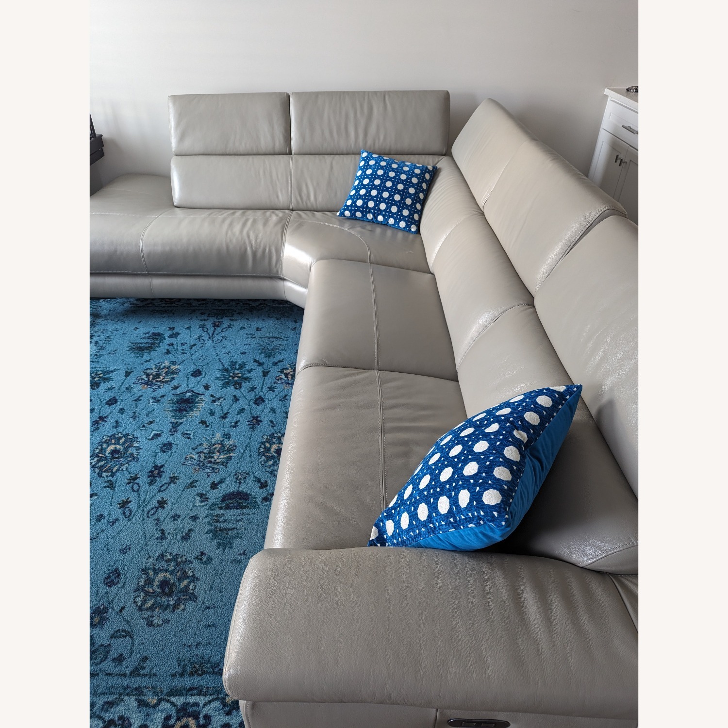 Bryd Italian Leather Reclining Sectional - image-2