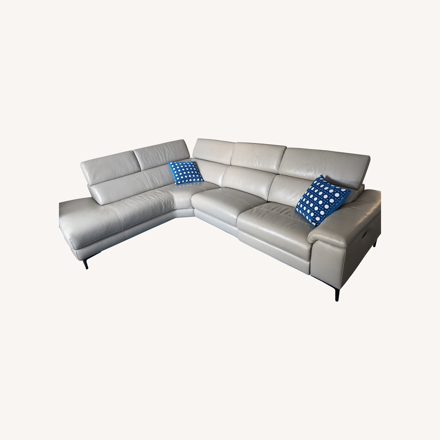Bryd Italian Leather Reclining Sectional - image-5