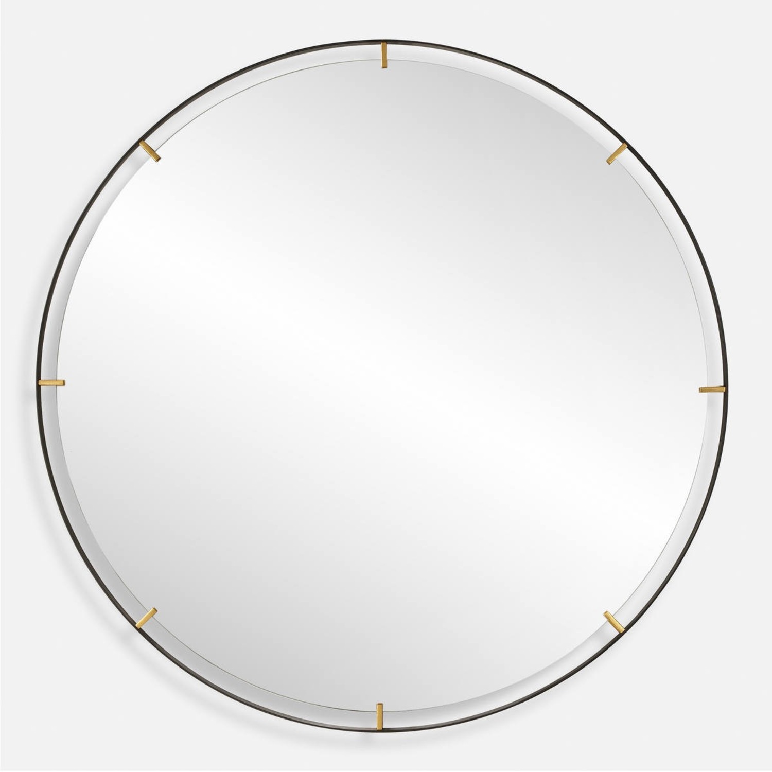 Uttermost Black Iron Wall Mirror - image-1