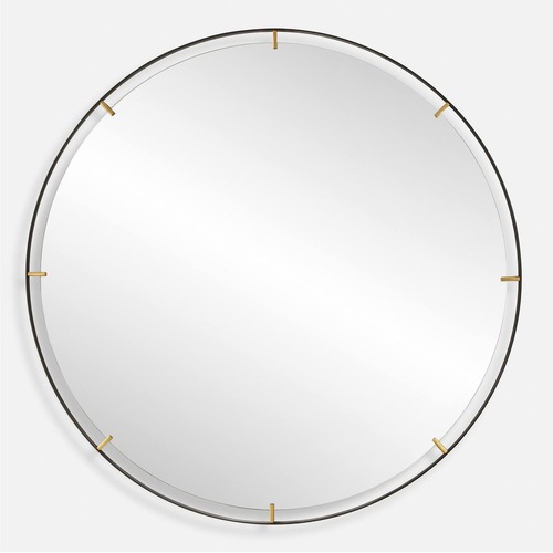 Used Uttermost Black Iron Wall Mirror for sale on AptDeco