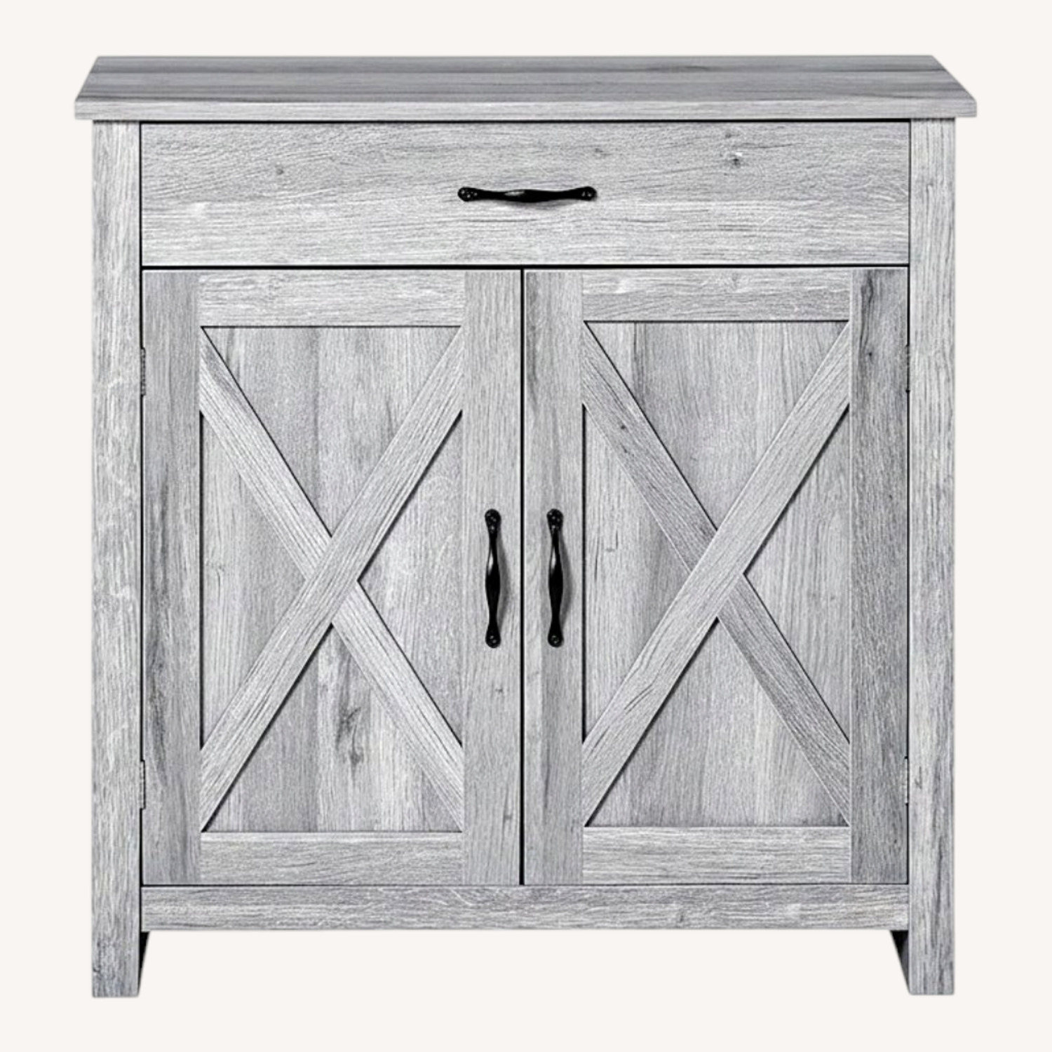 Farmhouse Furniture Light Gray Media Storage - image-0