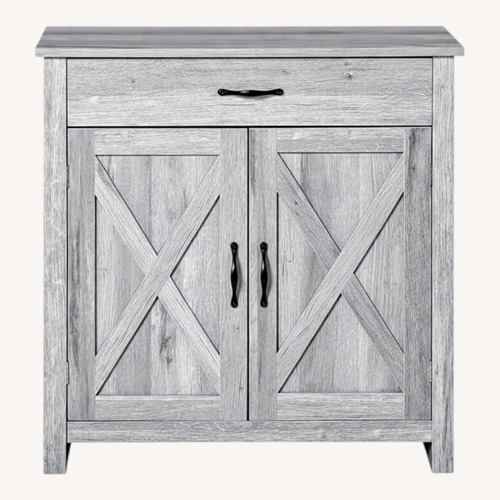 Used Farmhouse Furniture Light Gray Media Storage for sale on AptDeco
