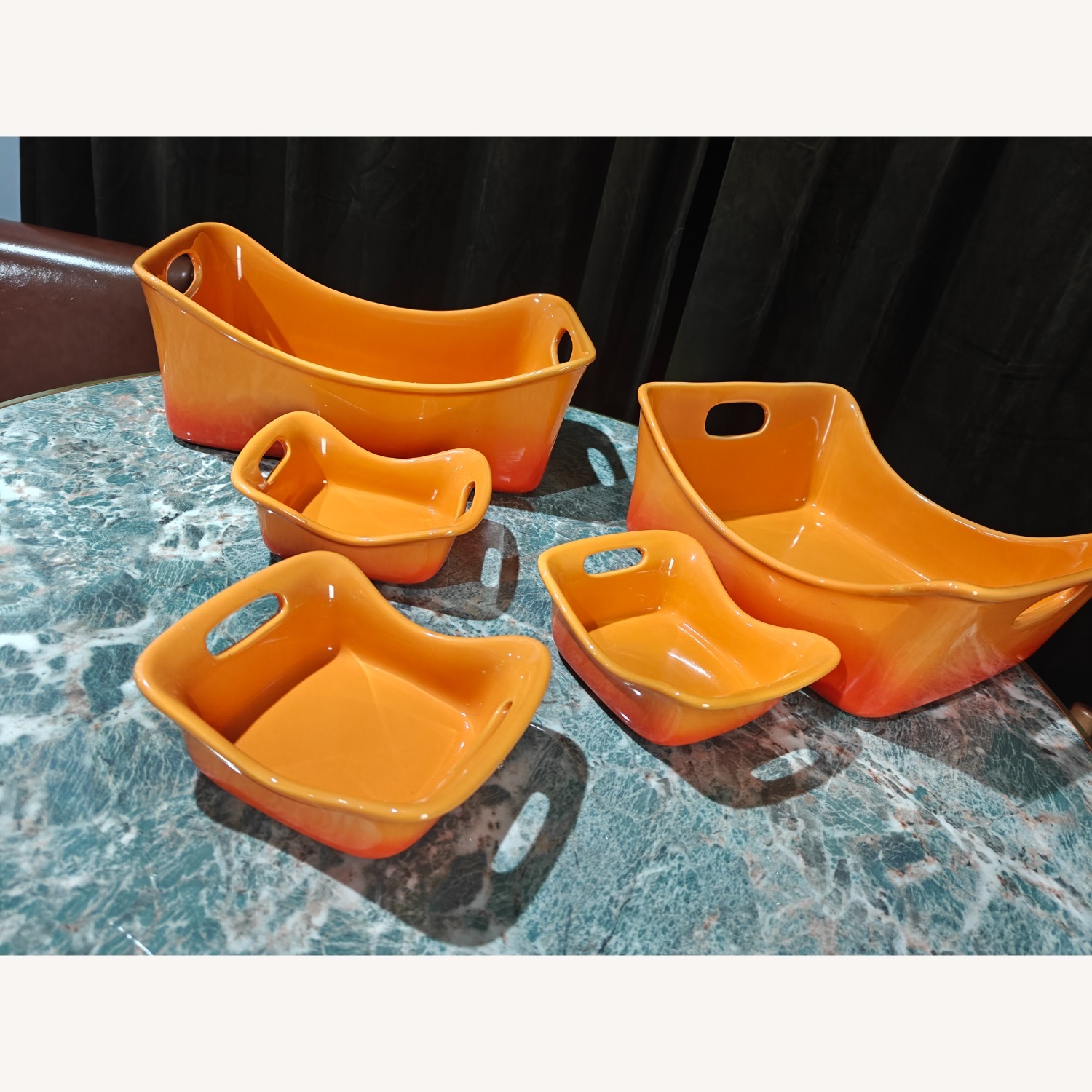 Orange Stoneware Baking 5-Piece Set - image-4
