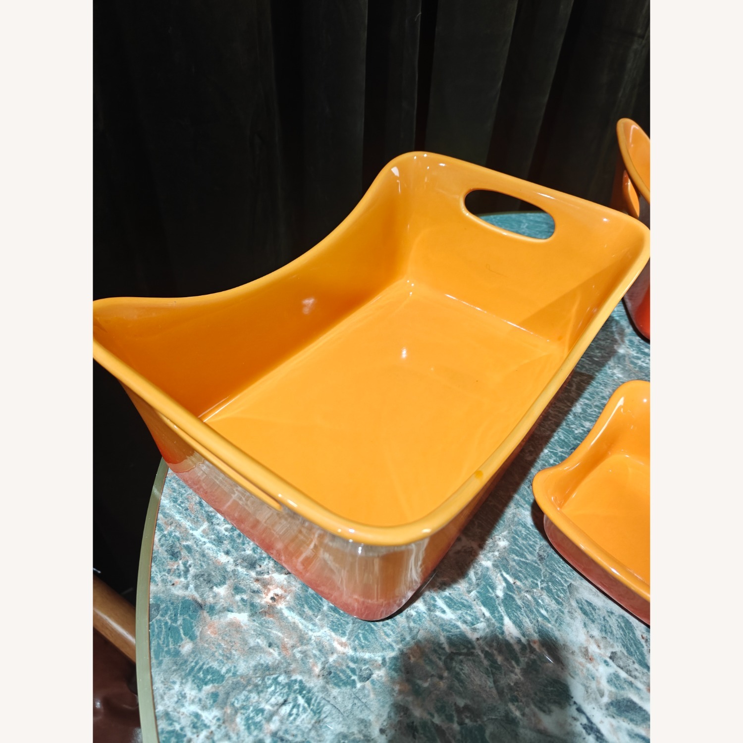 Orange Stoneware Baking 5-Piece Set - image-1