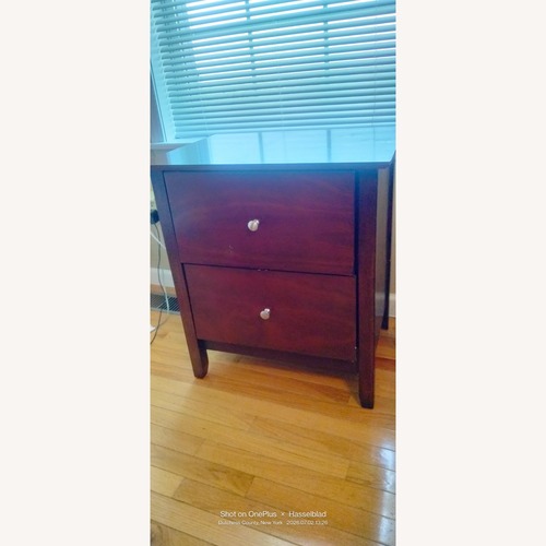 Used Bob's Discount Furniture Dark Brown Nightstands for sale on AptDeco