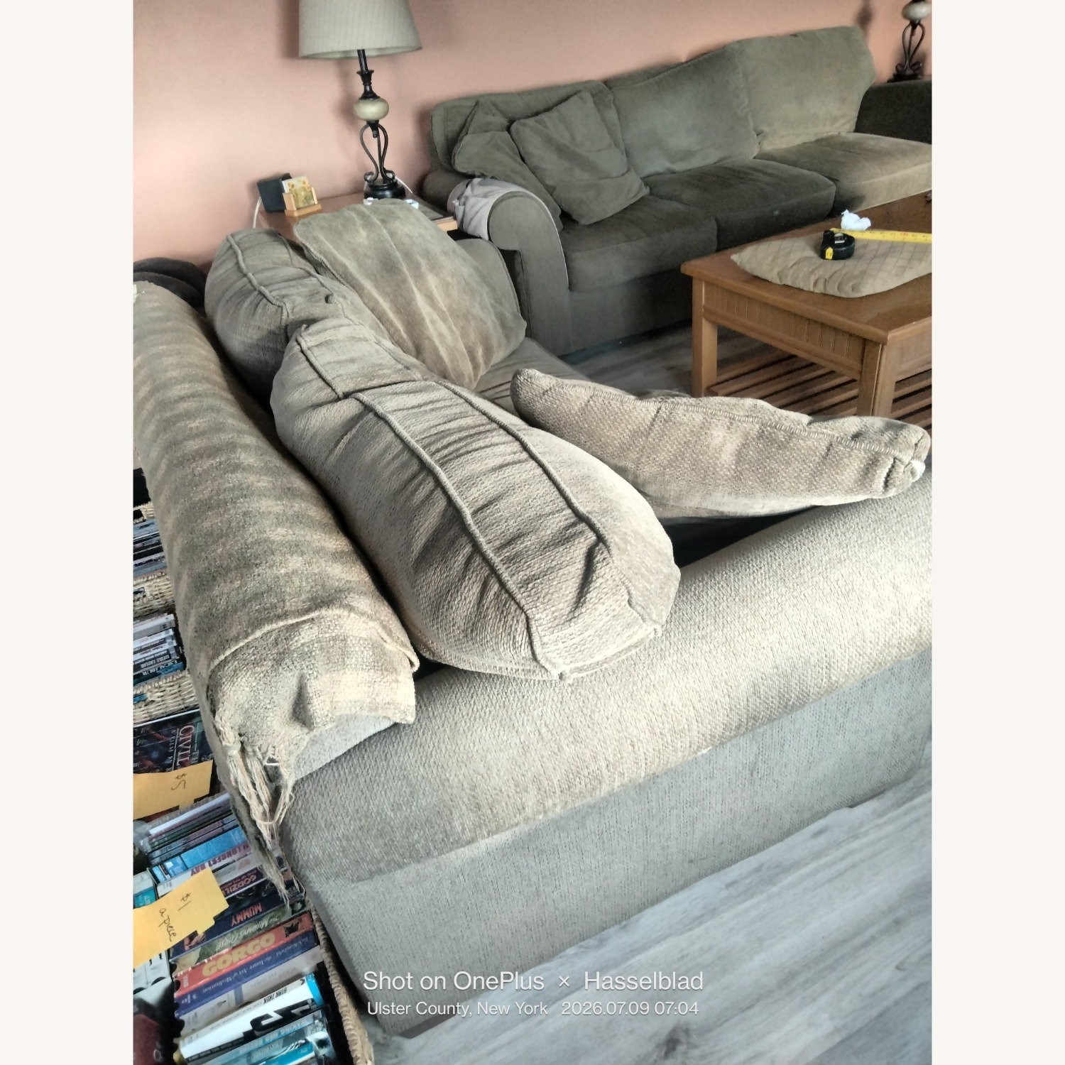 Macy's Reiter Green Loveseat - image-3