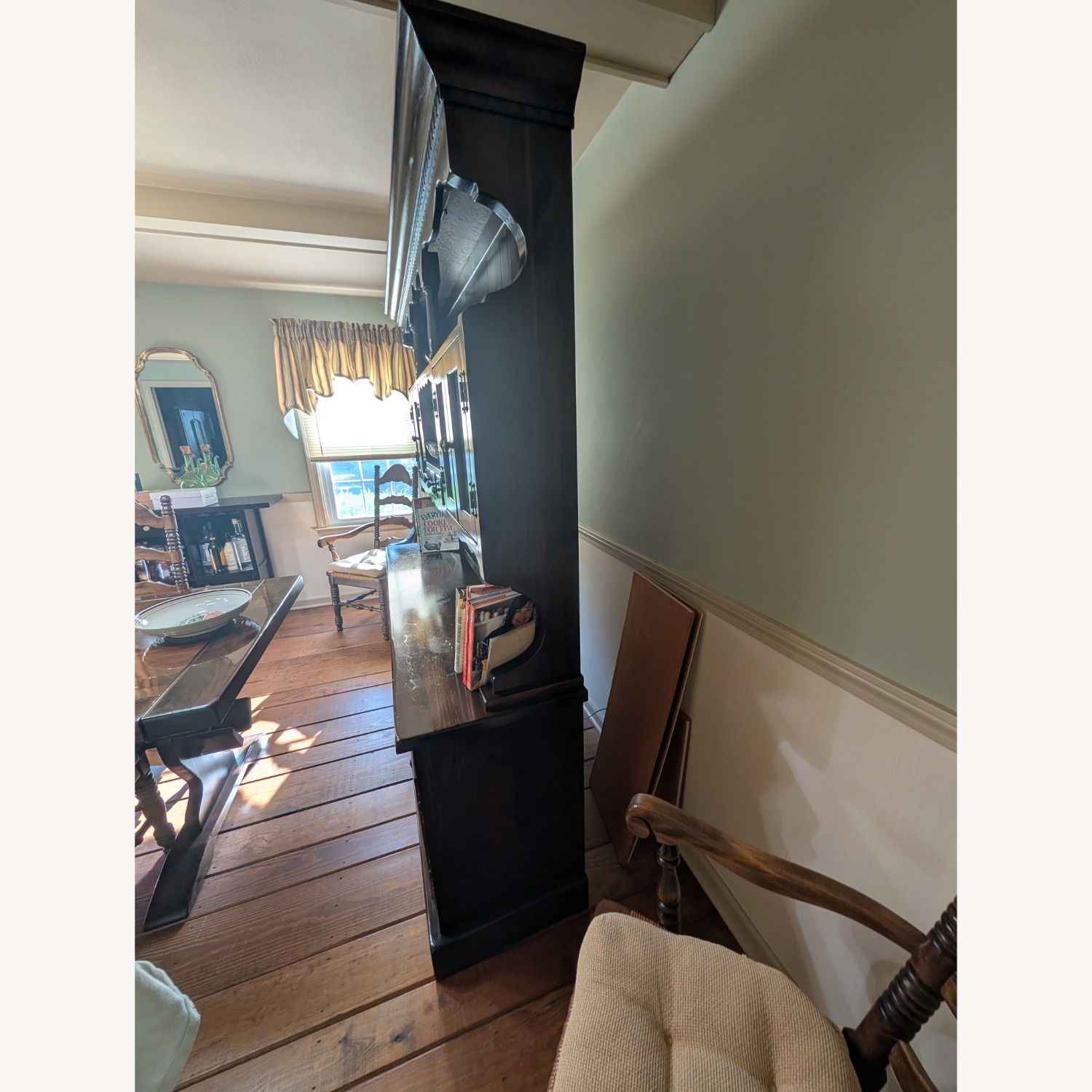 Vermont Furniture Dark Brown Wood Wall Unit - image-2