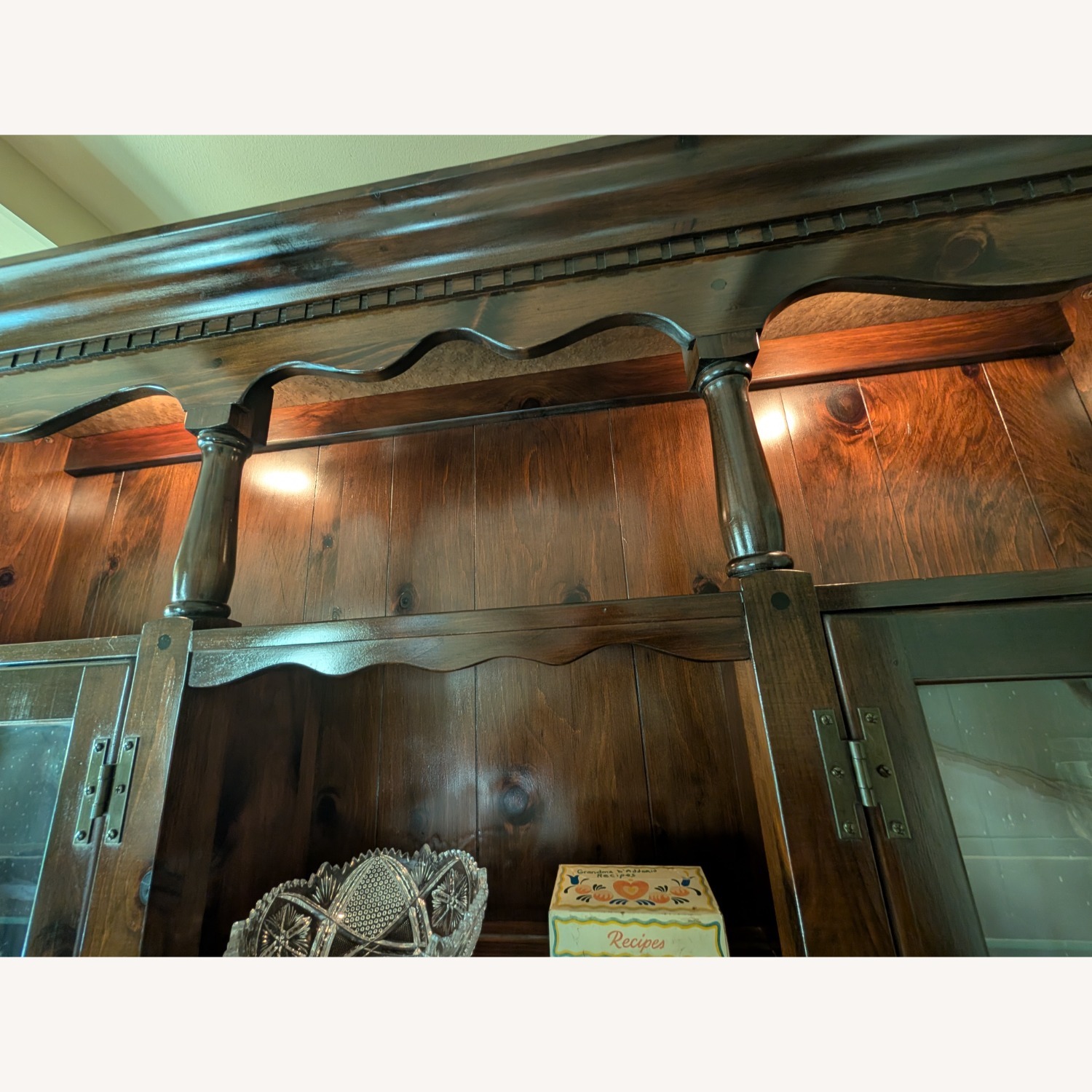 Vermont Furniture Dark Brown Wood Wall Unit - image-5
