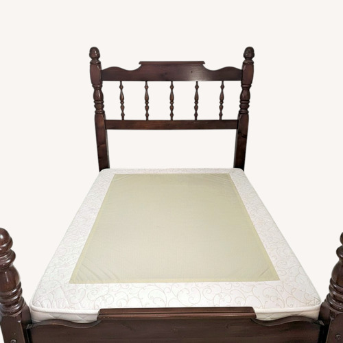 Used Twin headboard and bed frame for sale on AptDeco