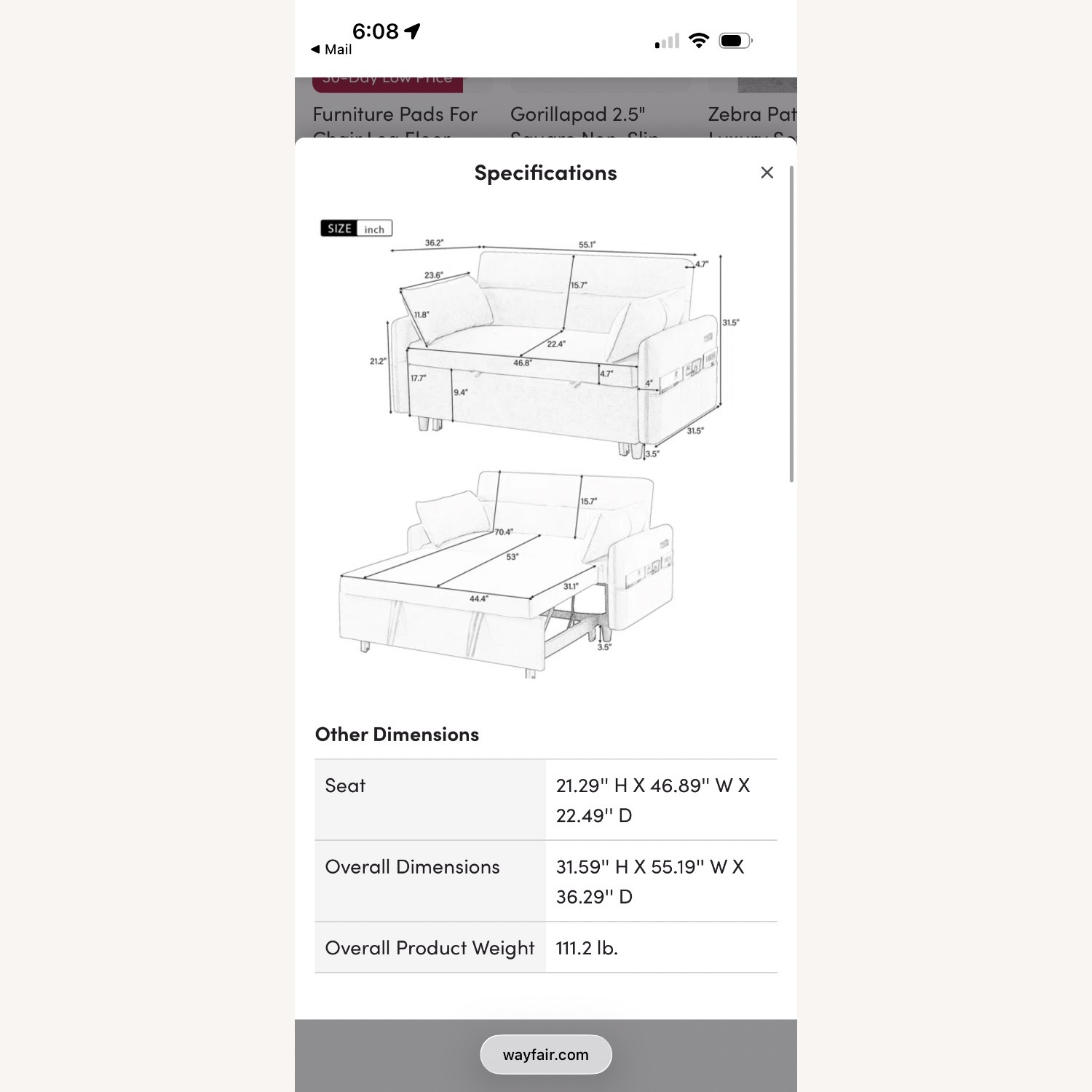 Sleeper Sofa - image-3
