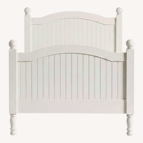 Used Pottery Barn Kids Catalina White Wood Twin Bed for sale on AptDeco