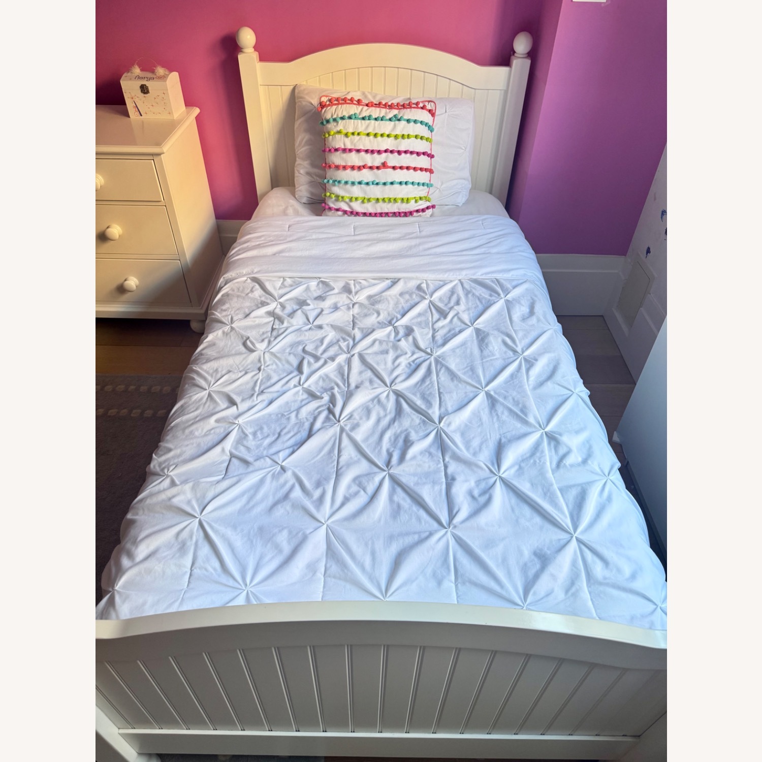 Pottery Barn Kids Catalina White Wood Twin Bed - image-2
