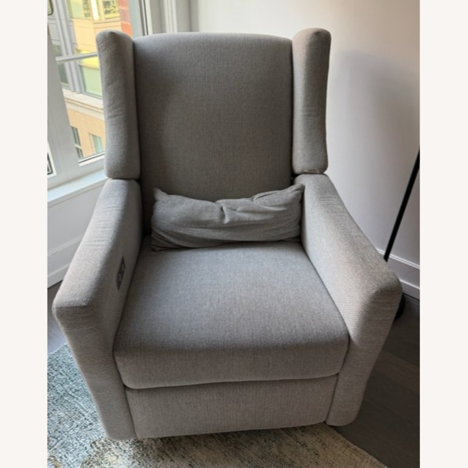 Babyletto Kiwi Grey Electronic Nursery Chair - image-1