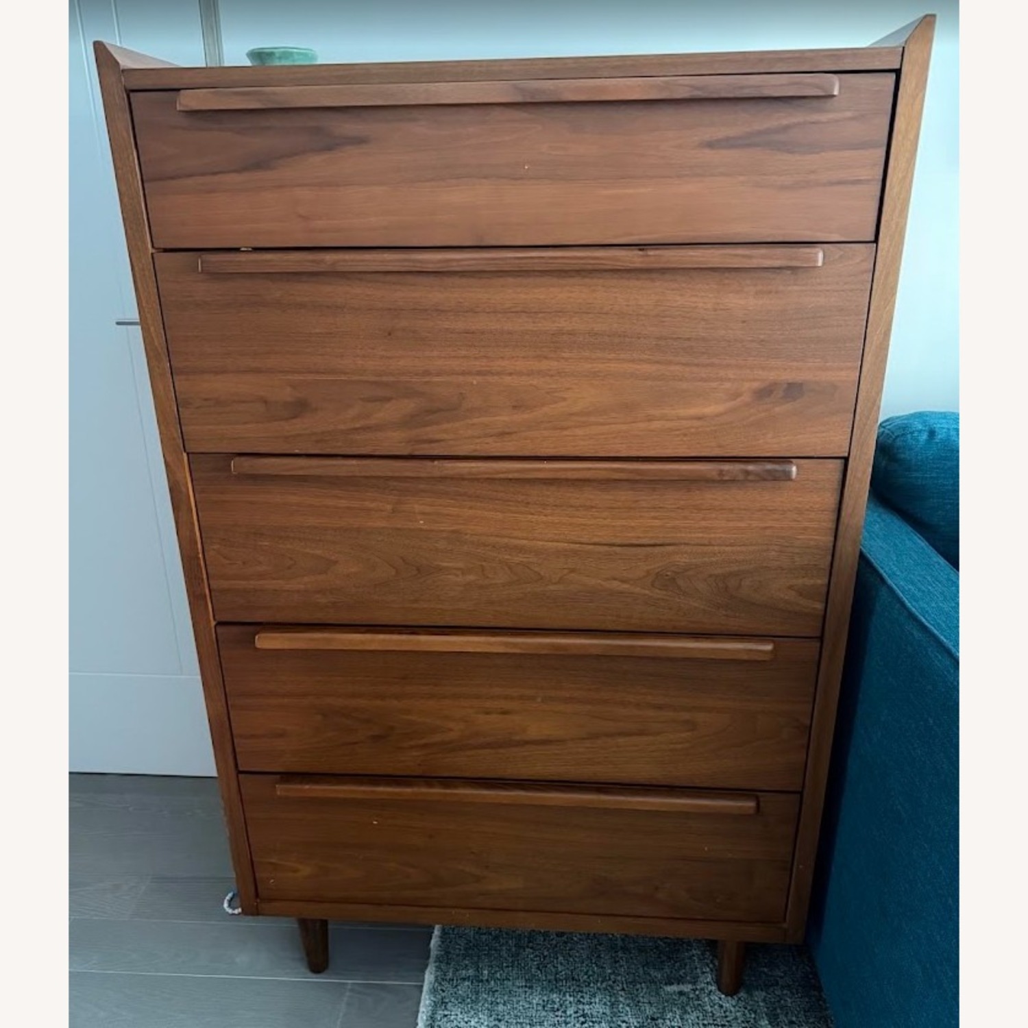Crate & Barrel Tate Dark Brown Wood Dresser - image-1