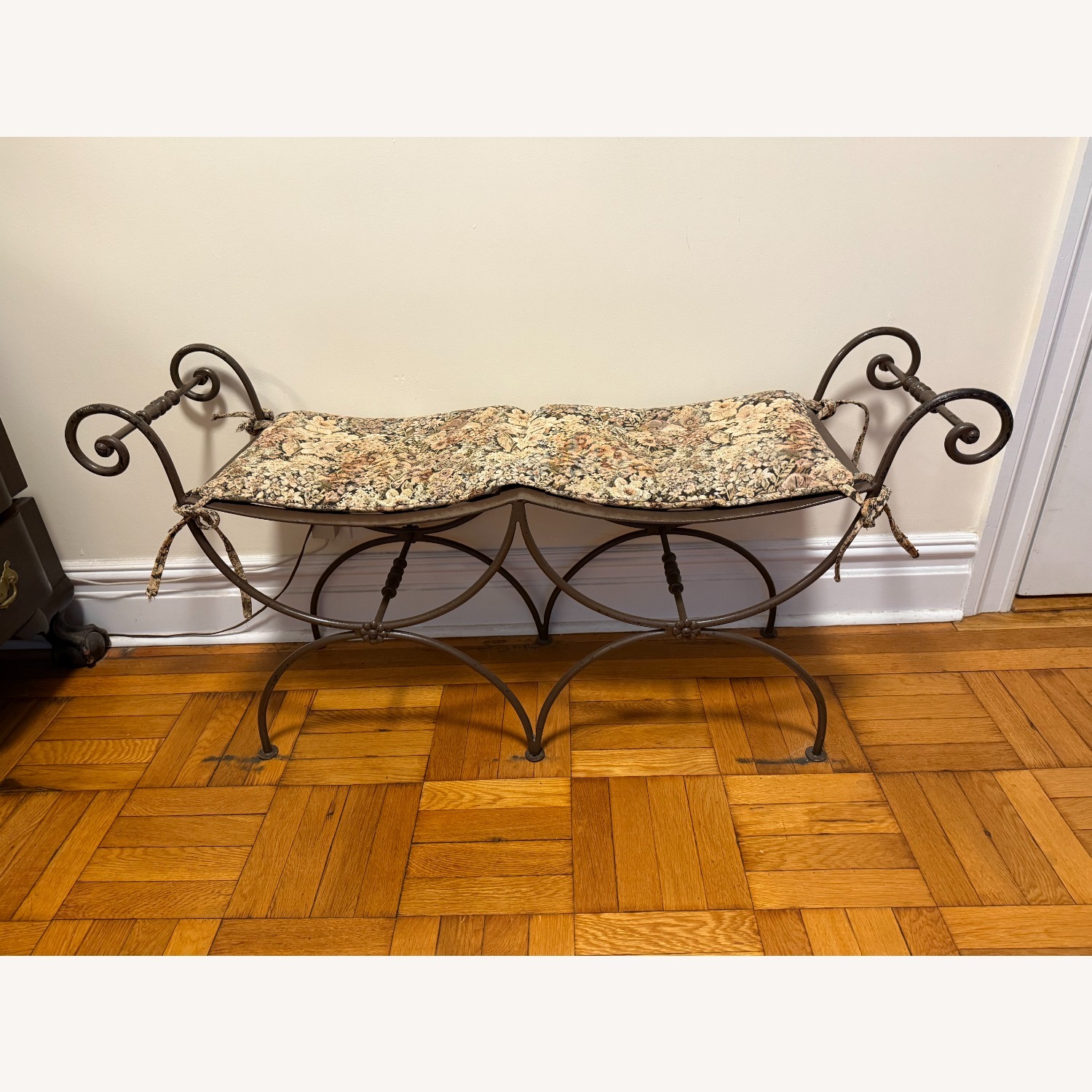 Wrought Iron Antique Bench - image-3