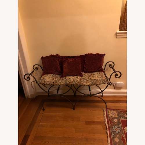 Used Wrought Iron Antique Bench for sale on AptDeco